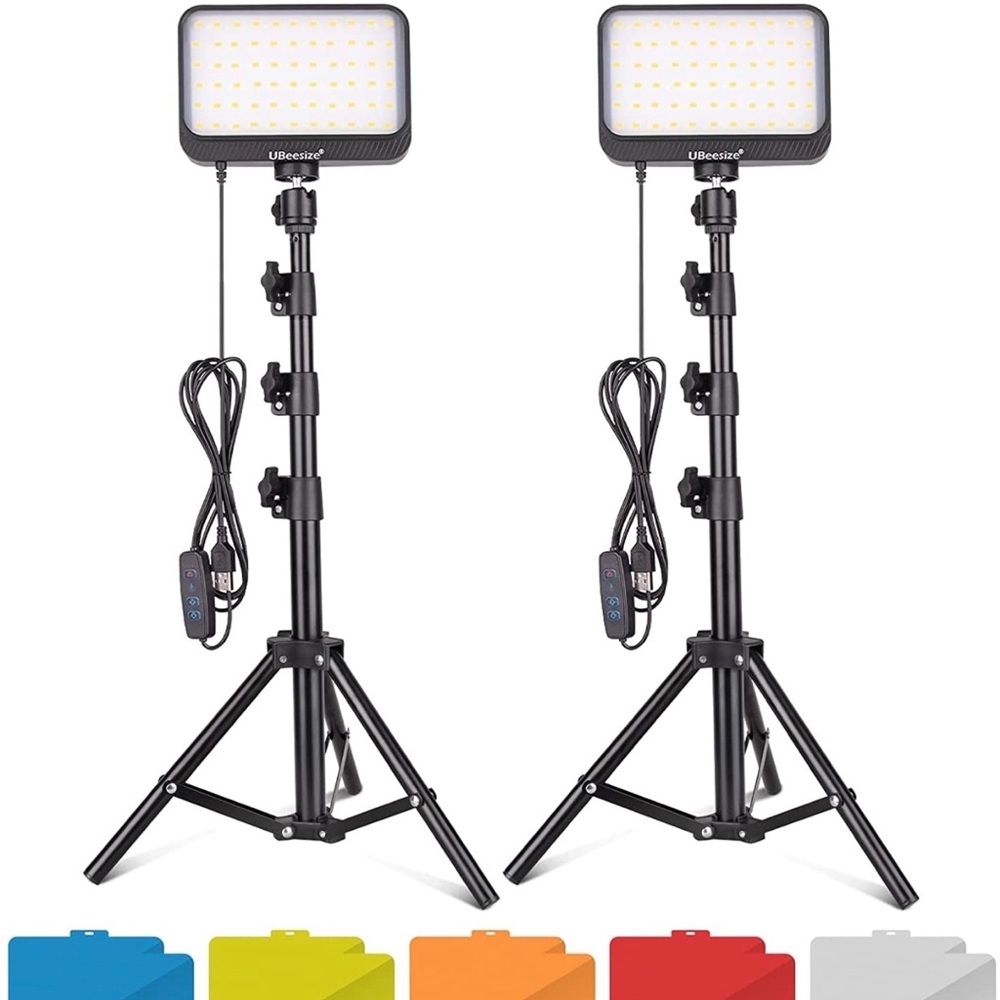 Pair Of LED Video Light Kit Makeup TikTok Instagram Photo